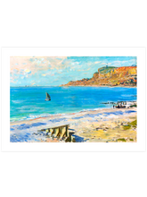 Monet Sailing at Sainte-Adresse - Art Print
